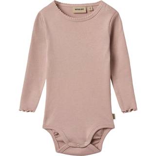 Regitze Langærmet Rib Body, Rose Powder, 56 cm