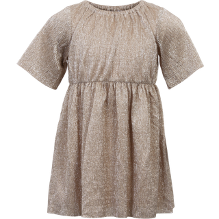 Guppy Ria Pige Kjole m. glimmer - Gold Colour - 92