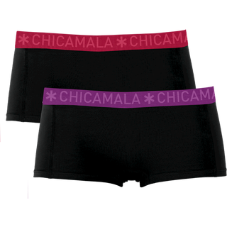 Meisjes 2-pack Boxershorts Effen