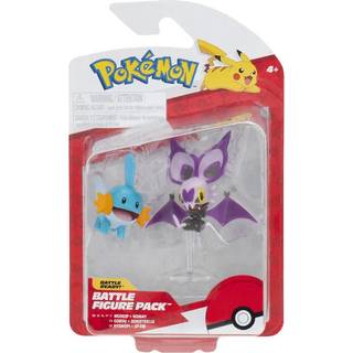 Pokemon Battle figursæt med Noibat og Mudkip - 5 cm