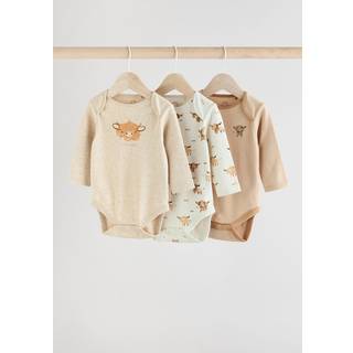 Next Neutral Hamish Baby Bodysuits 3 Pack