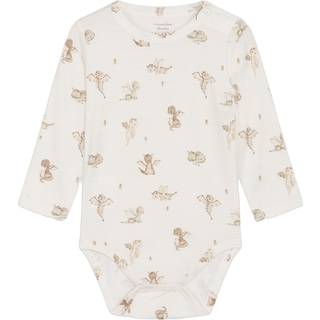 Hust&Claire Buller Baby Body Ivory 80 cm  Hvid  80 cm  Unisex