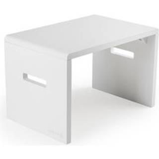 Sebra Skammel i træ - classic white