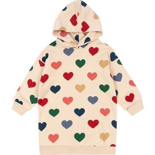 Konges Sløjd Lou Hoodie-kjole Bon Coeur Coloré 3 Y  Creme  3 år  kvinde