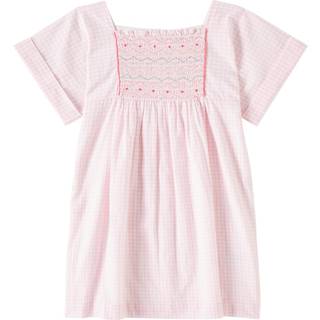 Bonpoint Paysanne smocked cotton dress - pink - Y 14