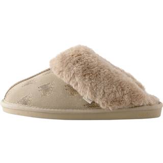 Next Neutral Hamish the Cow Suede Mule Slippers