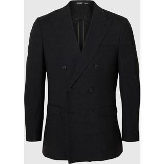 Selected Oasis Linen DB Blazer Black