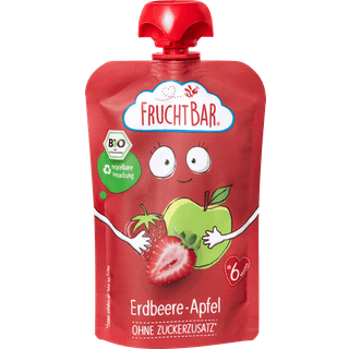 FruchtBar Bio frugtpuré jordbær, æble 109.50 DKK/1 kg (8 x 100.0g)