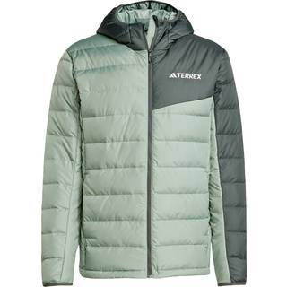 Terrex Multi Light Down Hooded jakke - Silver Green / Legend Ivy - XS