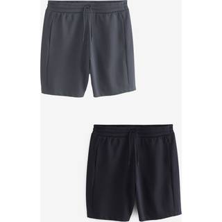 Next Slate/Navy Zip Pocket Jersey Shorts 2 Pack
