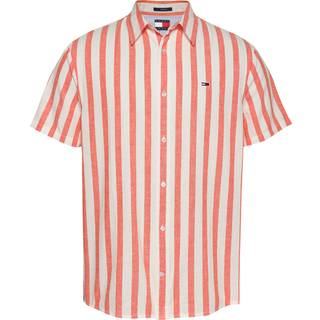 TJM REG LINEN BLEND STP SS SHIRT