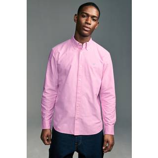 Next Pink Slim Fit Long Sleeve Oxford Shirt
