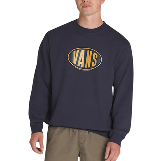 Vans - Spray On Loose Crew Sweatshirt, Man, Blue, Size: M - Blue - M