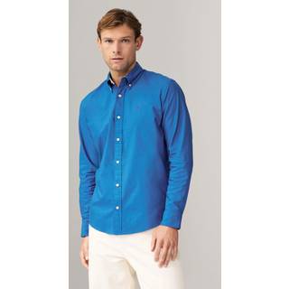 Next Cobalt Blue Regular Fit Long Sleeve Oxford Shirt
