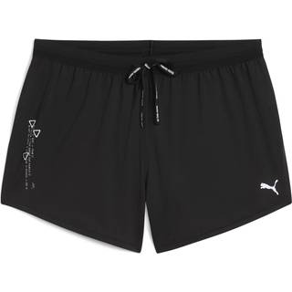 Women&#39;s Puma RUN Knit 3&#34; Split Shorts, Black, Size XS, Sports - Black - XS