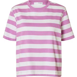 Stribet Boxy Fit T-shirt