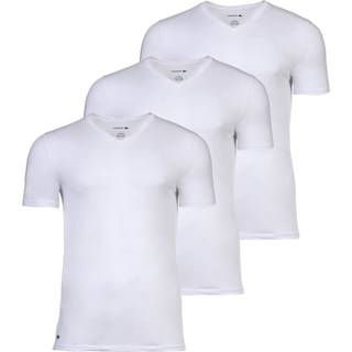LACOSTE Herren T-Shirts weiß Reine Baumwolle unifarben