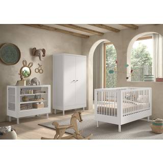 Babymøbel sæt Forrest Beech 70 x 140 cm – hvid