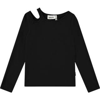Molo Ramona Long-Sleeved T-Shirt Black 110/116 cm  Sort  110/116 cm  kvinde