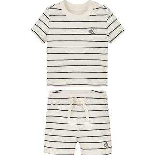 Newborn T-shirt and Shorts Set - Beige - 98 (30M)