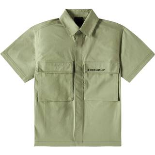 Givenchy Kids Cotton-blend shirt - green - Y 10