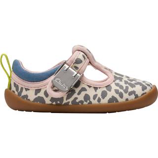 Clarks Clarks Cream Standard Fit (F) Canvas Pre-Walker Vibe Toddler Shoes
