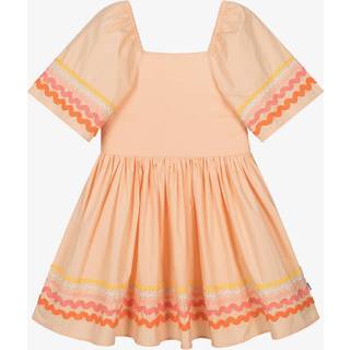 Molo Clotilde Short-Sleeved Dress Pale Melon 110/116 cm  Orange.  110/116 cm  kvinde