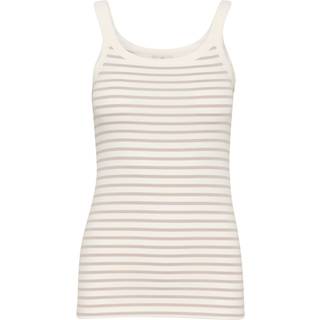 Kaffe Kaliddy Tank Top Toppe & T-Shirts 10509814 Chalk/Feather Gray Stripe (XXLARGE)