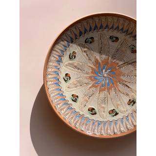 Horezu keramik tallerken | No. 02 | 4 forskellige størrelser - 15-19 cm