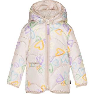 Molo Harmony Vinterjakke Multi Love 74 cm  Beige  74 cm  kvinde
