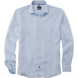 OLYMP Herren Hemd blau gestreift