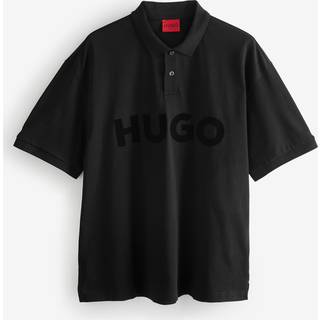 HUGO Doniee Oversized Polo T Shirt Black