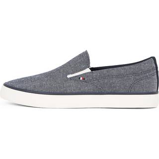 Tommy Hilfiger Herren Slip Ons blau Textil & Canvas meliert