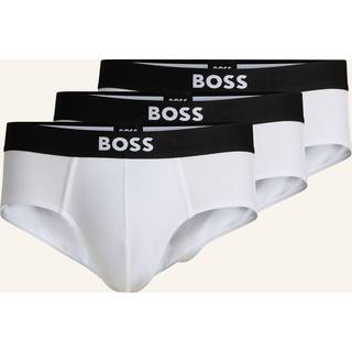 BOSS 3-pak ONE HipBr Cotton Briefs - White - Medium