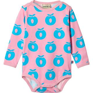Småfolk Apples Baby Body Pink Lilac 68 cm  Lyserød  68 cm  kvinde