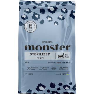 Monster Kat Original, Sterilized, Fish - 2 kg