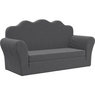 Sove Til Børn Blødt Plys - Antracitgrå / Sovesofa
