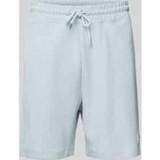 Shorts med loose fit i bomuldsblanding med vaffelstruktur