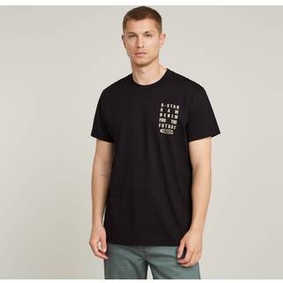 Text Chest T-Shirt - Black - Men