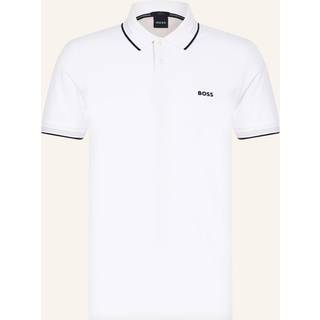 BOSS Green Herren Polo-Shirt weiß Slim Fit