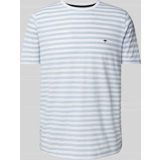 Fynch-Hatton Herren T-Shirt blau gestreift