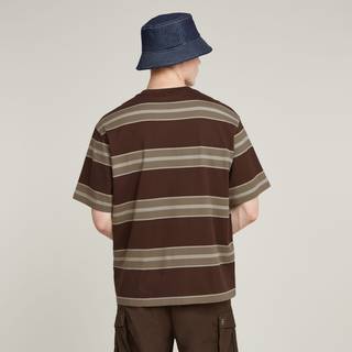 Stripe Boxy T-Shirt - Multi color - Men