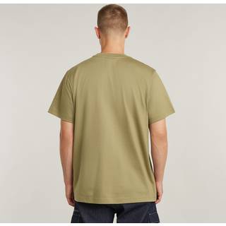 Outdoor Woven Pocket Loose T-Shirt - Green - Men