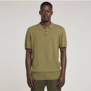 Knitted Polo - Green - Men