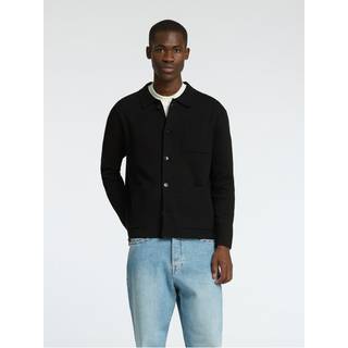 Mike Light Polo Cardigan, Black, S