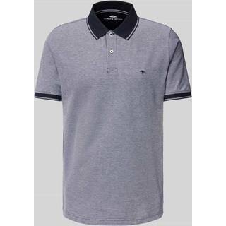 Fynch-Hatton Herren Polo-Shirt blau meliert