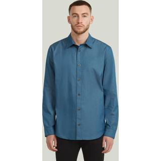 Clean Slim Shirt - Dark blue - Men