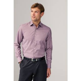 Next Pink Tile Print Regular Fit Easy Care Oxford Shirt
