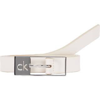 Leather Belt - White - 125 cm