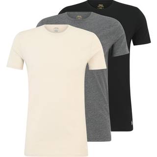 Polo Ralph Lauren 3-Pack Crew Neck T-Shirt Black/Grey/Khaki